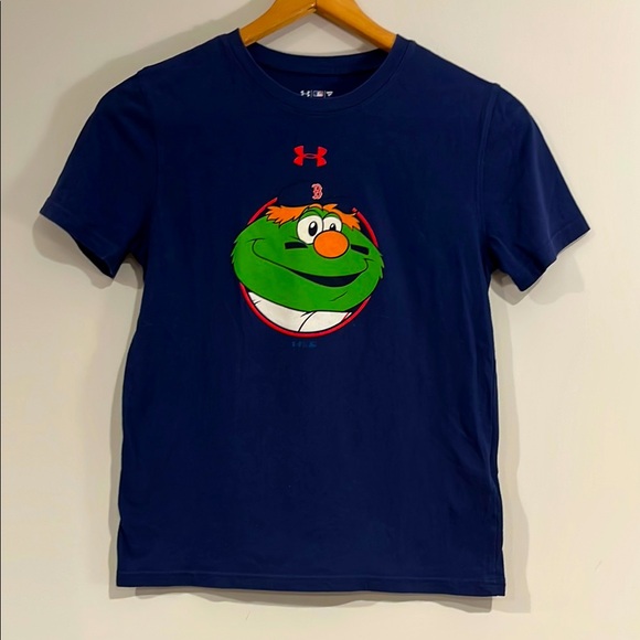 UNDER ARMOUR Boston Red Sox MLB Green Monster Hear Gear Short Sleeve Tee Unisex - Picture 1 of 4